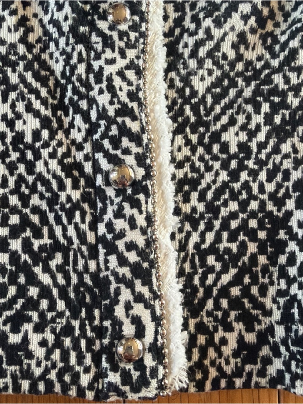 White House Black Market Button Front Cardigan Sweater Size Small 3/4 Sleeve - Picture 4 of 6